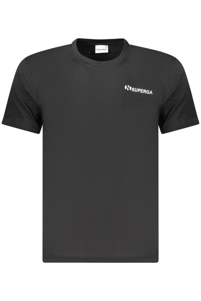 МЪЖКА ТЕНИСКА С КЪС РЪКАВ SUPERGA, ЧЕРНА