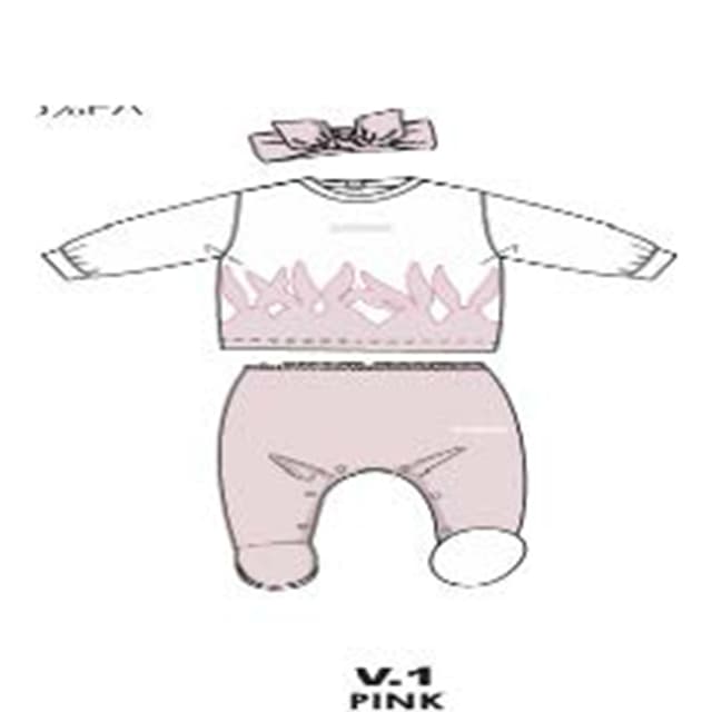 КОМПЛЕКТ ОТ ДВЕ ЧАСТИ С ЛЕНТА ЗА КОСА