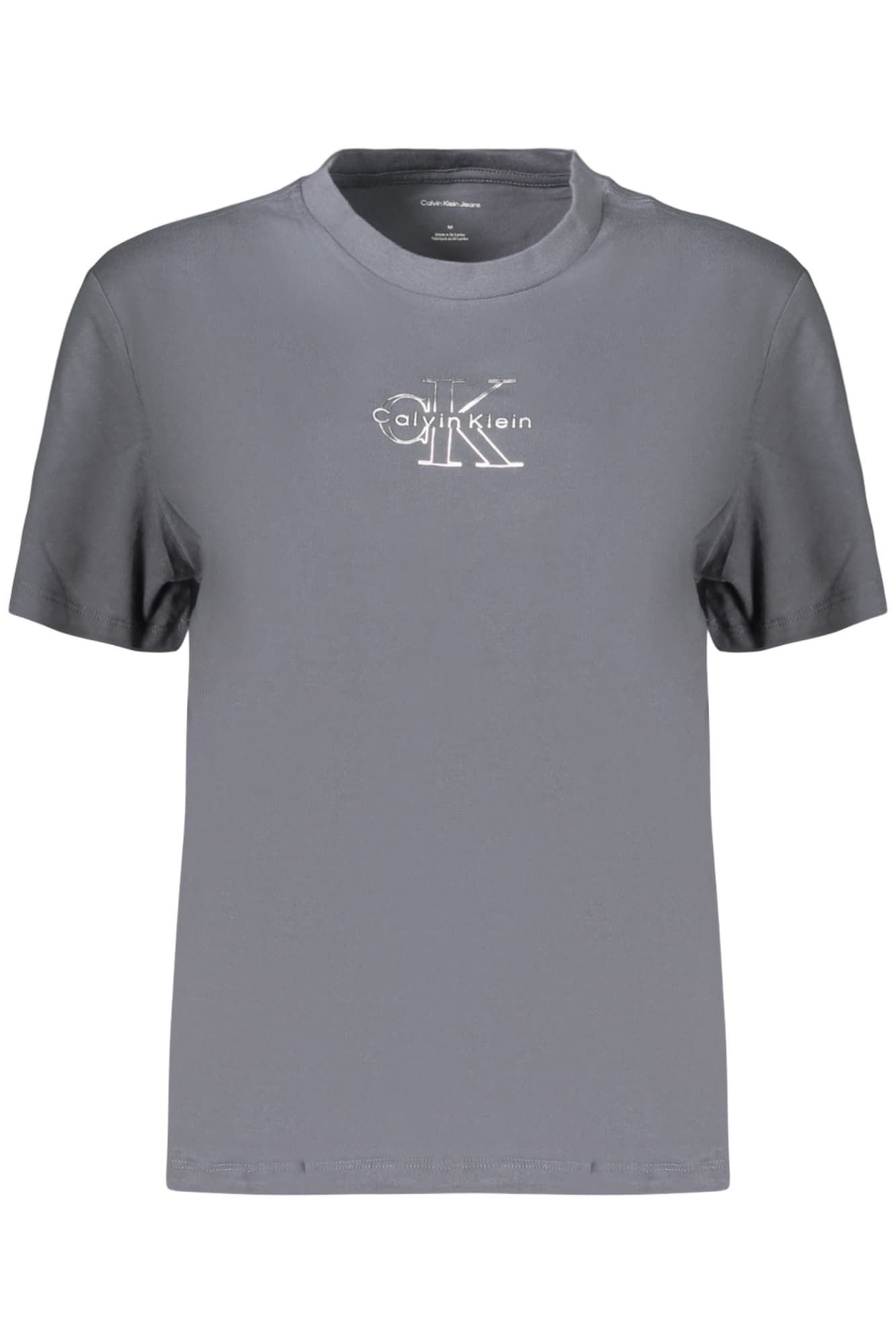 ДАМСКА ТЕНИСКА С КЪС РЪКАВ CALVIN KLEIN, СИНЯ - CALVIN KLEIN