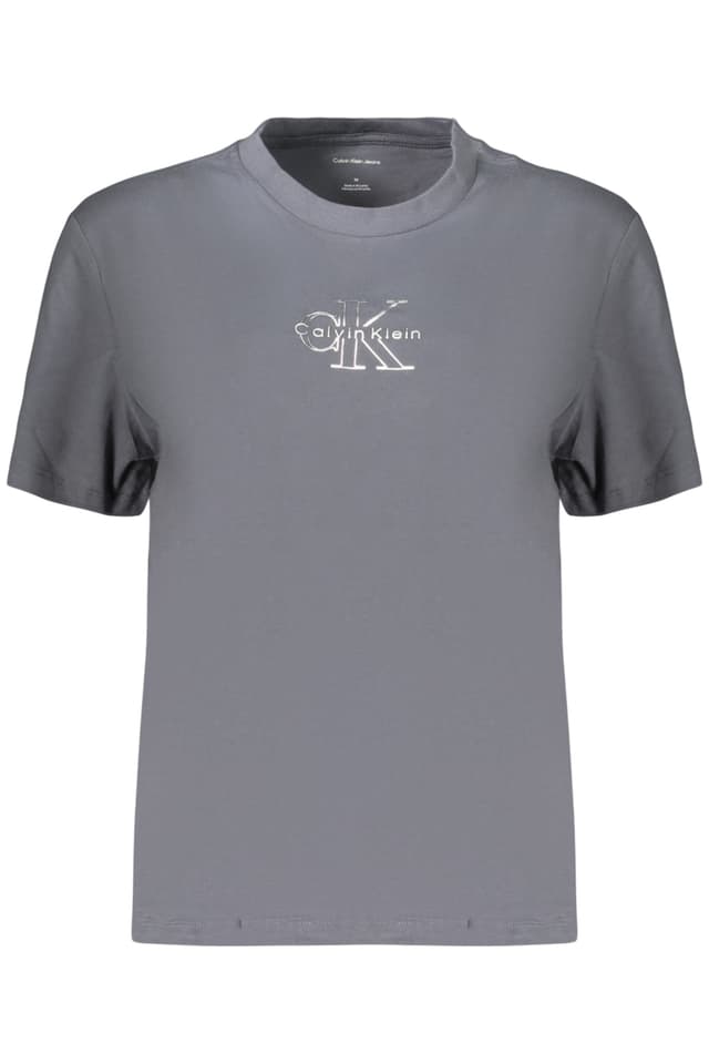 ДАМСКА ТЕНИСКА С КЪС РЪКАВ CALVIN KLEIN, СИНЯ