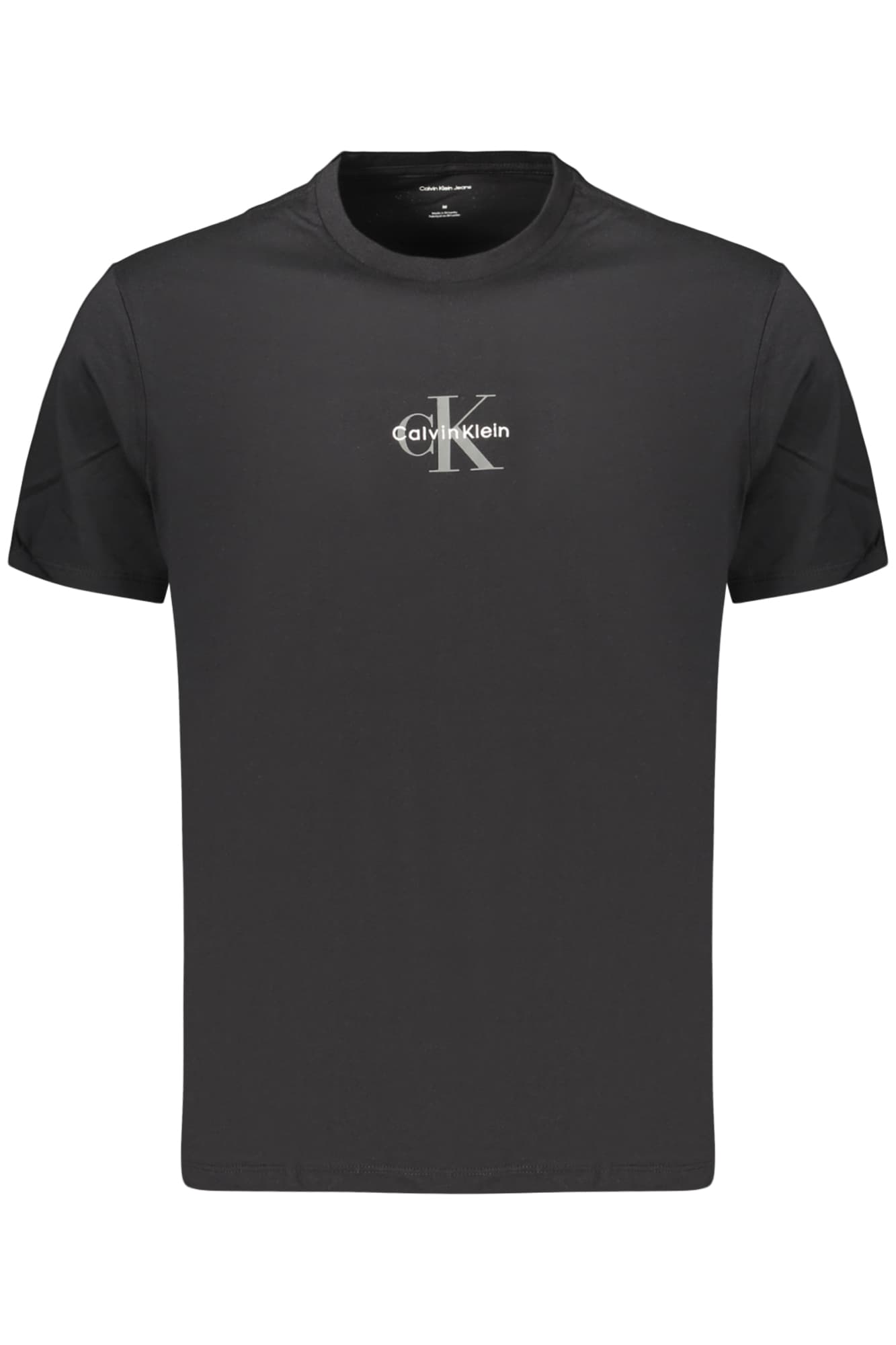 МЪЖКА ТЕНИСКА С КЪС РЪКАВ CALVIN KLEIN, ЧЕРНА - CALVIN KLEIN