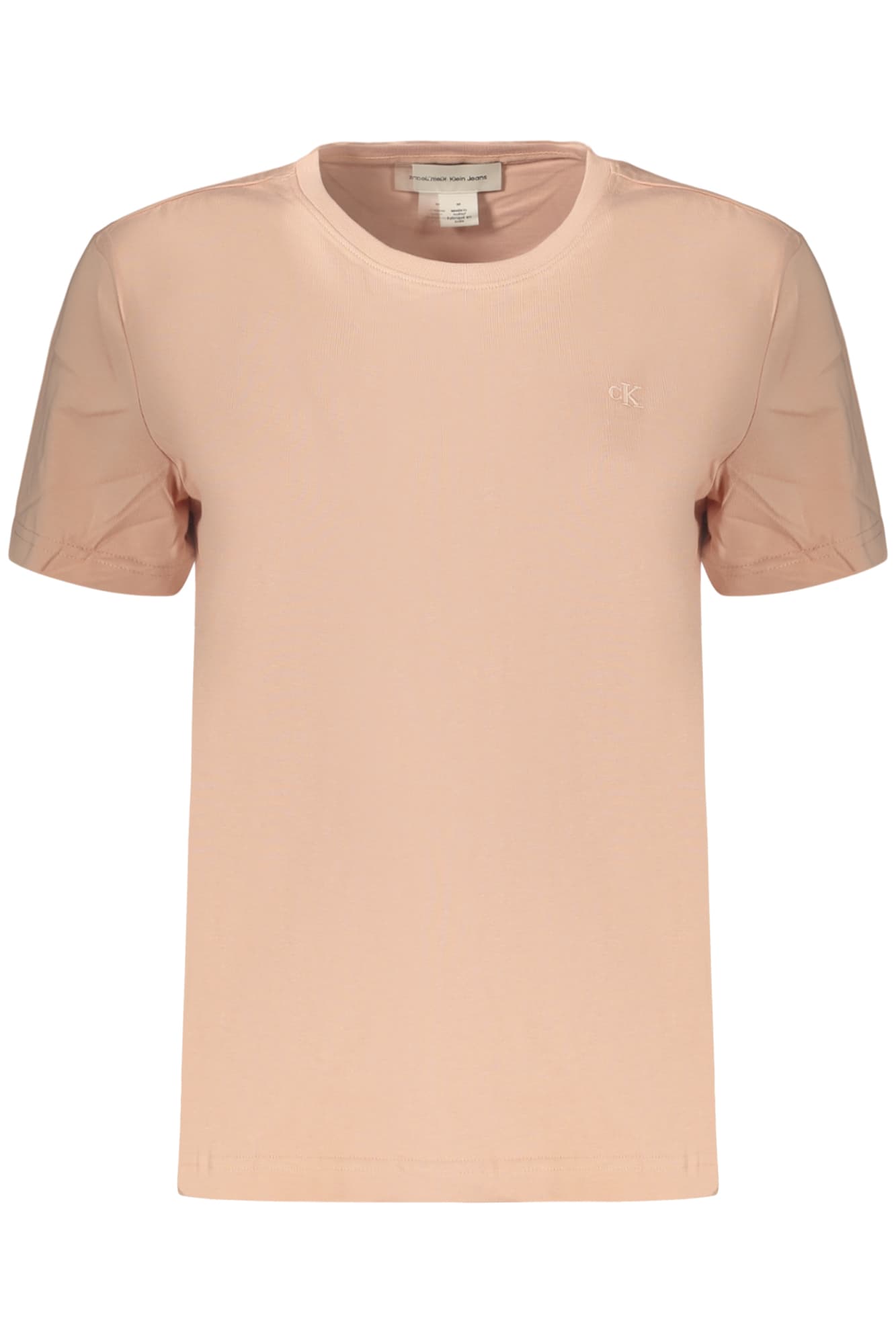 ДАМСКА ТЕНИСКА С КЪС РЪКАВ CALVIN KLEIN, РОЗОВА - CALVIN KLEIN