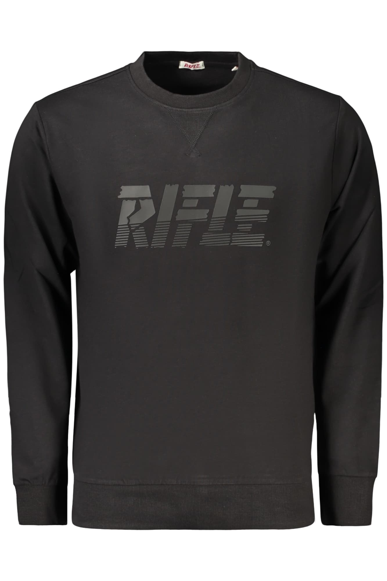 Мъжки черен суитшърт с цип RIFLE - RIFLE