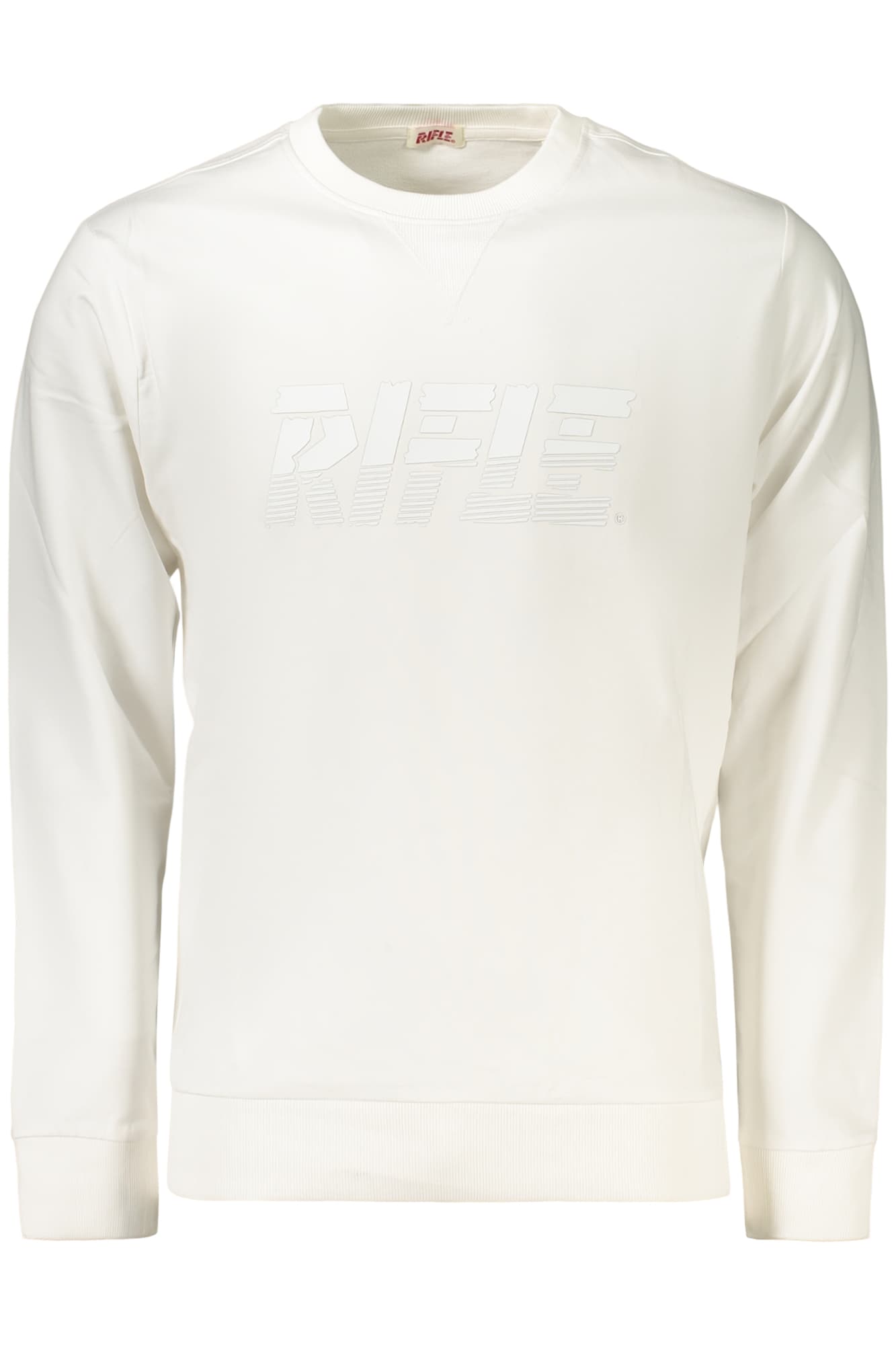 Мъжки суитшърт с цип RIFLEVEL, бял - RIFLE