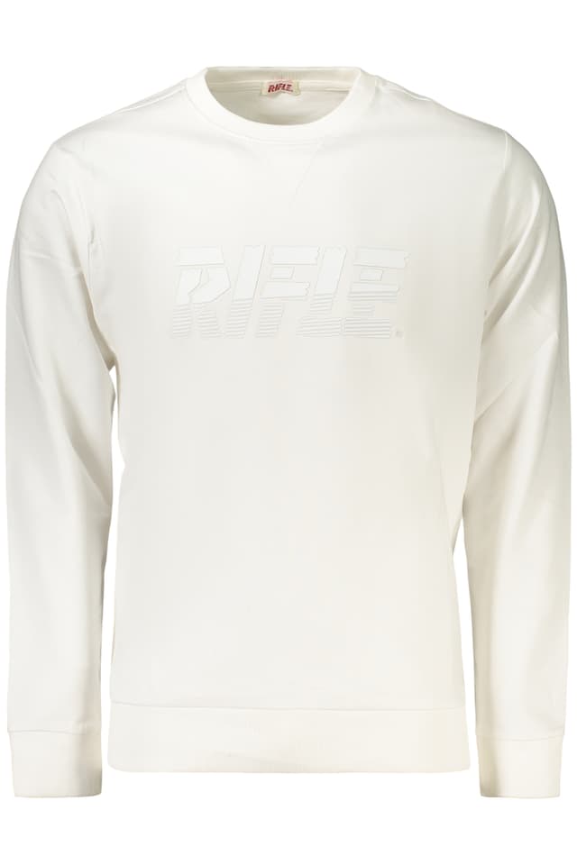 Мъжки суитшърт с цип RIFLEVEL, бял