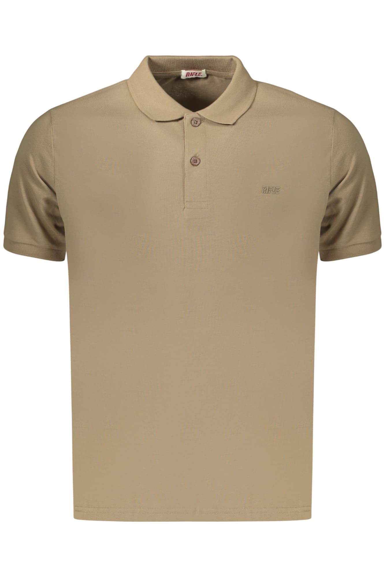 МЪЖКА КАФЯВА ПОЛО БЛУЗА С КЪС РЪКАВ И ПУШКА - RIFLE