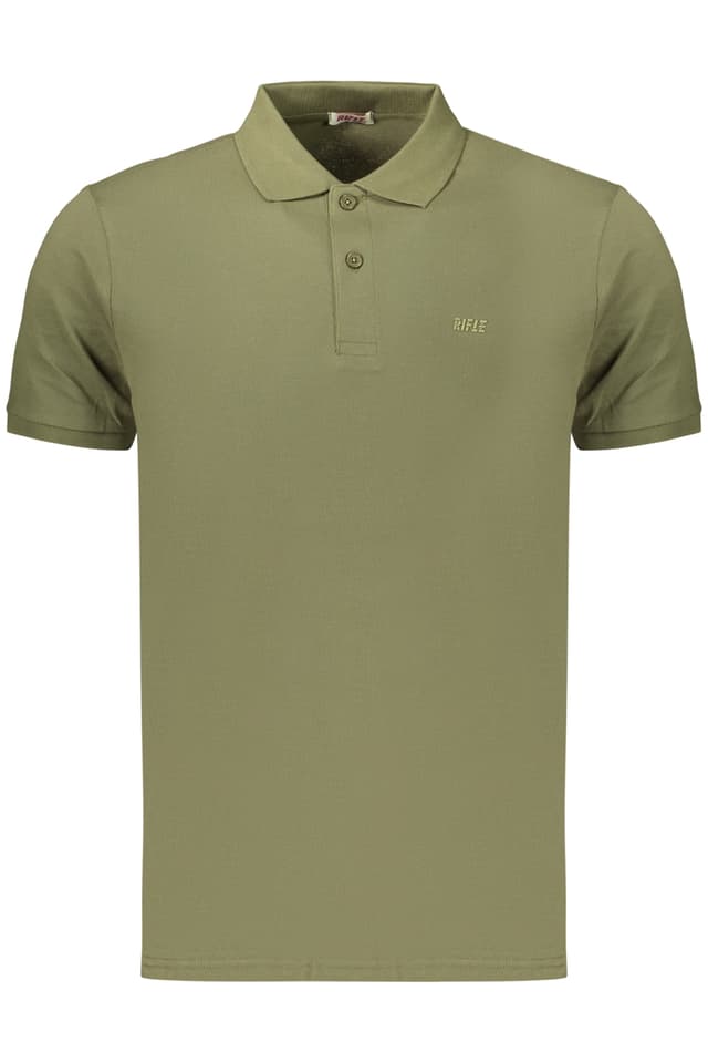 МЪЖКА ПОЛО БЛУЗА С КЪС РЪКАВ RIFLE, ЗЕЛЕНА