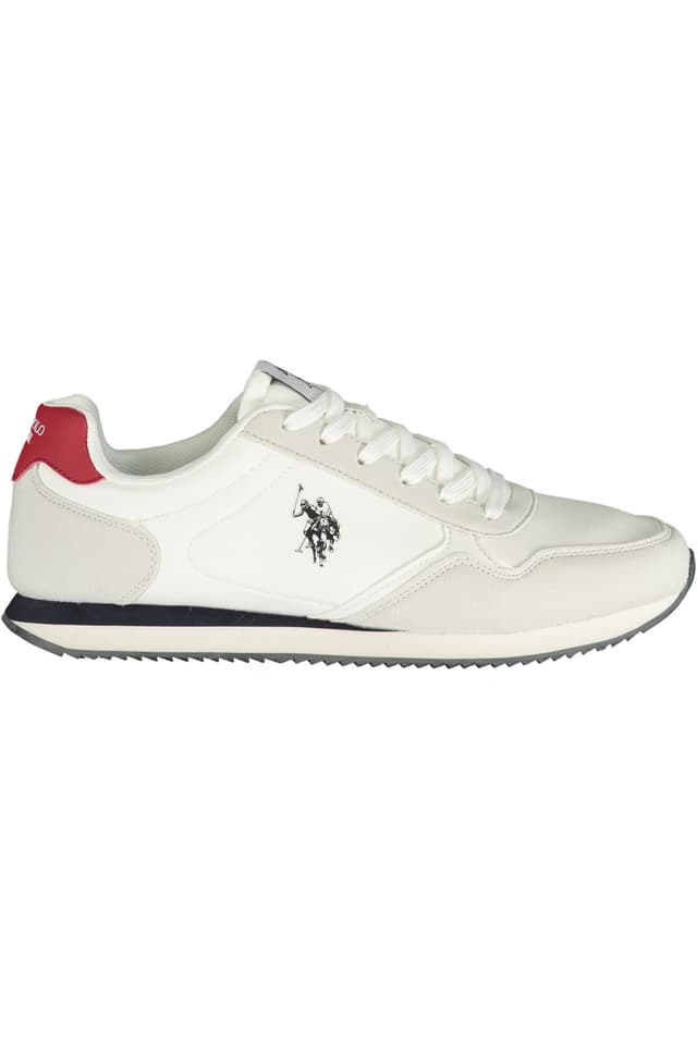 US POLO ASSN. МЪЖКИ БЕЛИ СПОРТНИ ОБУВКИ