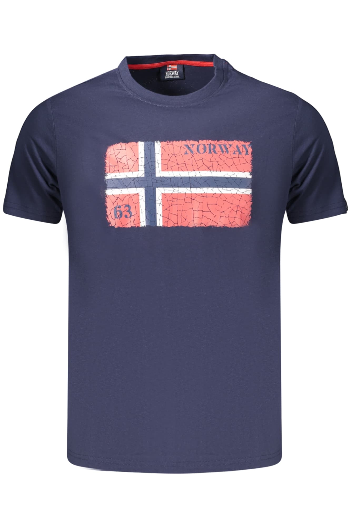 НОРВЕГИЯ 1963 МЪЖКА ТЕНИСКА С КЪС РЪКАВ, СИНЯ - NORWAY 1963