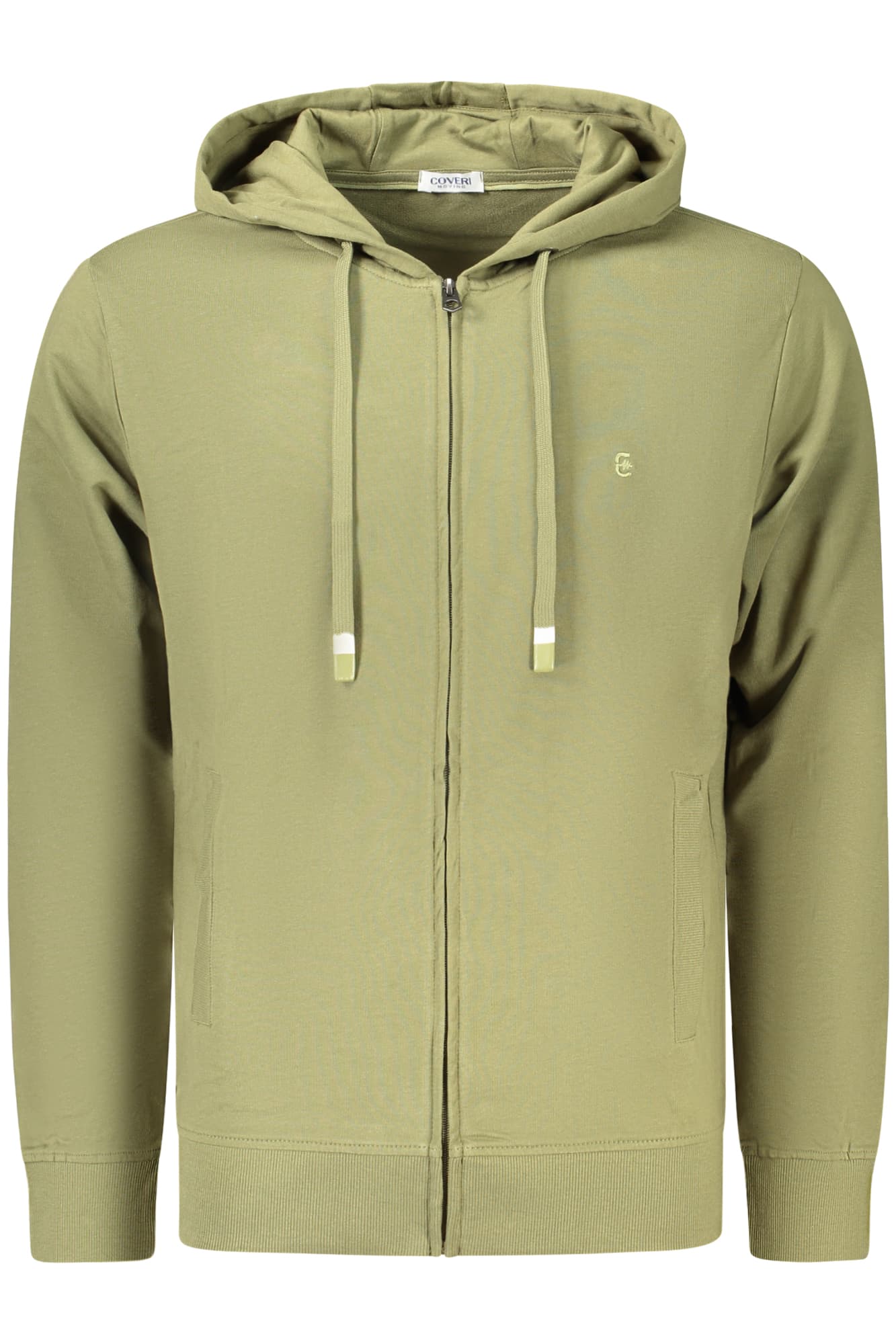 Мъжки суитшърт с цип COVERI MOVING, зелен - COVERI MOVING