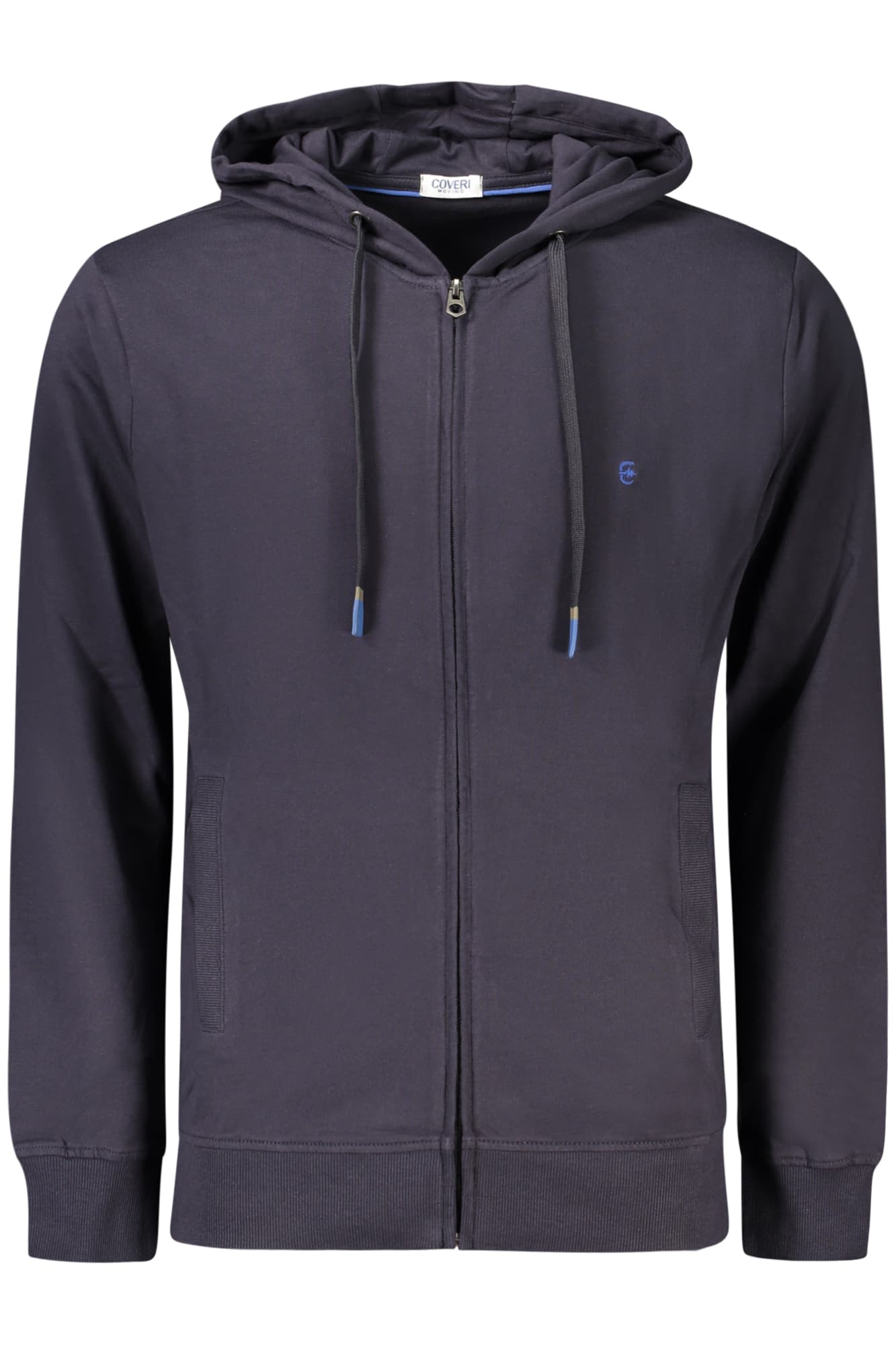 Мъжки суитшърт с цип COVERI MOVING, син - COVERI MOVING