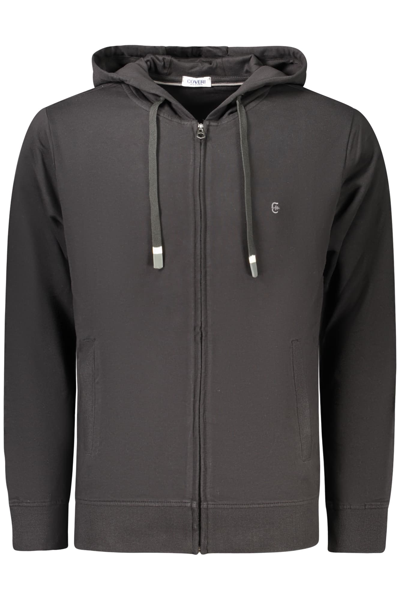 Мъжки черен суитшърт с цип COVERI MOVING - COVERI MOVING