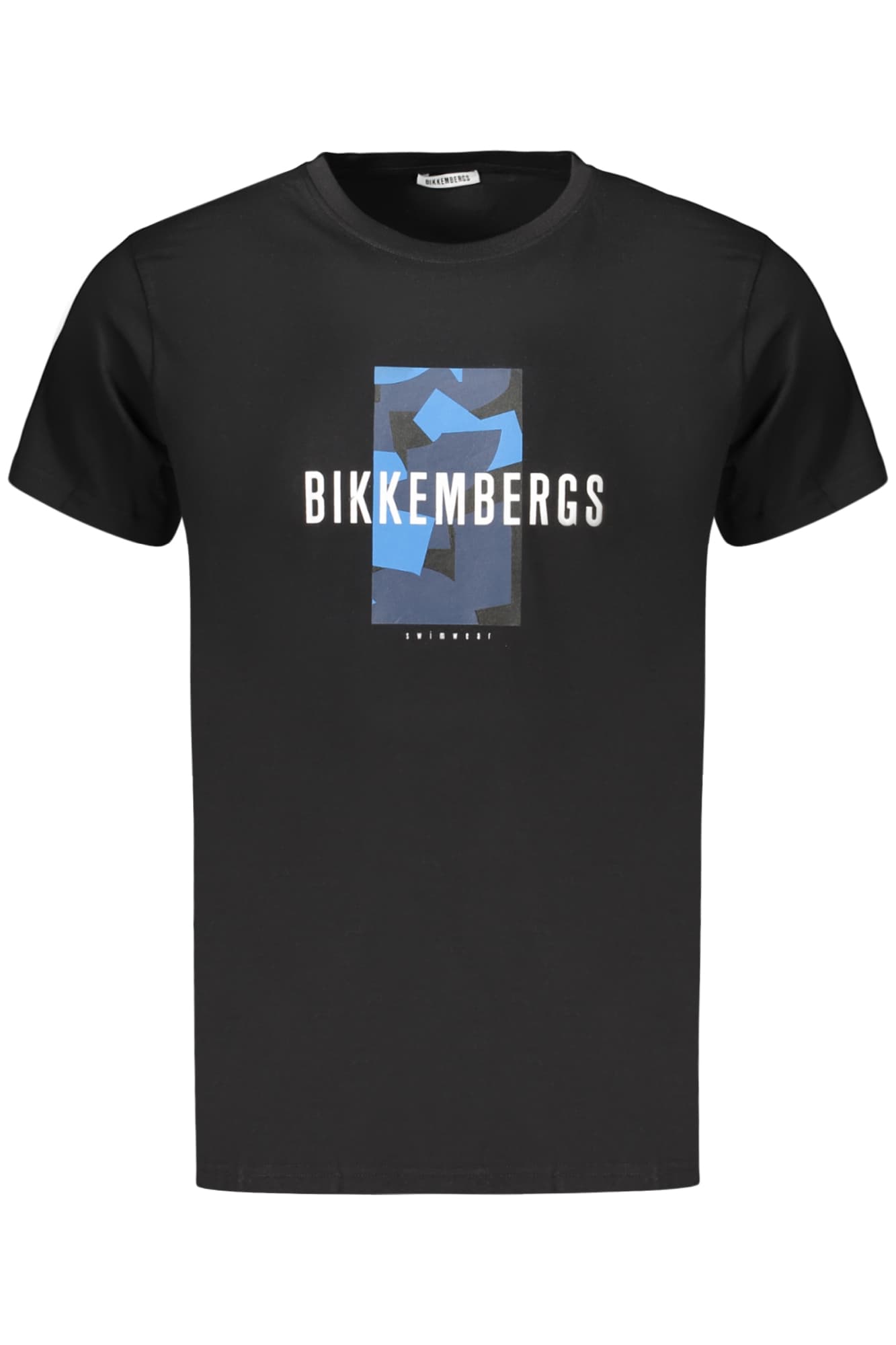 МЪЖКА ТЕНИСКА С КЪС РЪКАВ BIKKEMBERGS, ЧЕРНА - BIKKEMBERGS