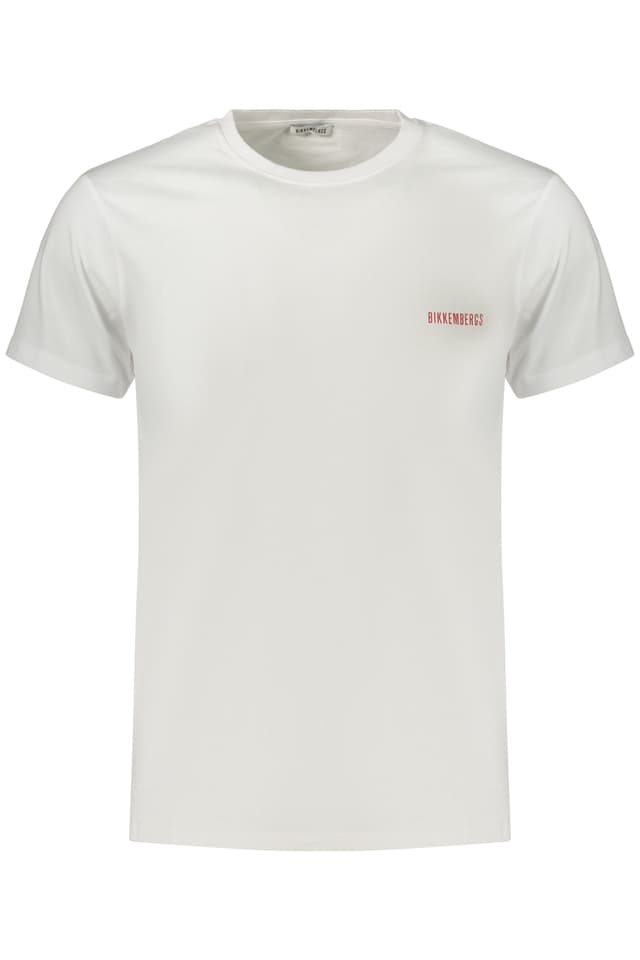МЪЖКА ТЕНИСКА С КЪС РЪКАВ BIKKEMBERGS, БЯЛА