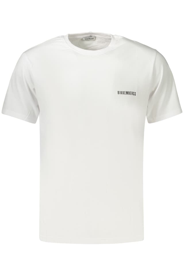 МЪЖКА ТЕНИСКА С КЪС РЪКАВ BIKKEMBERGS, БЯЛА