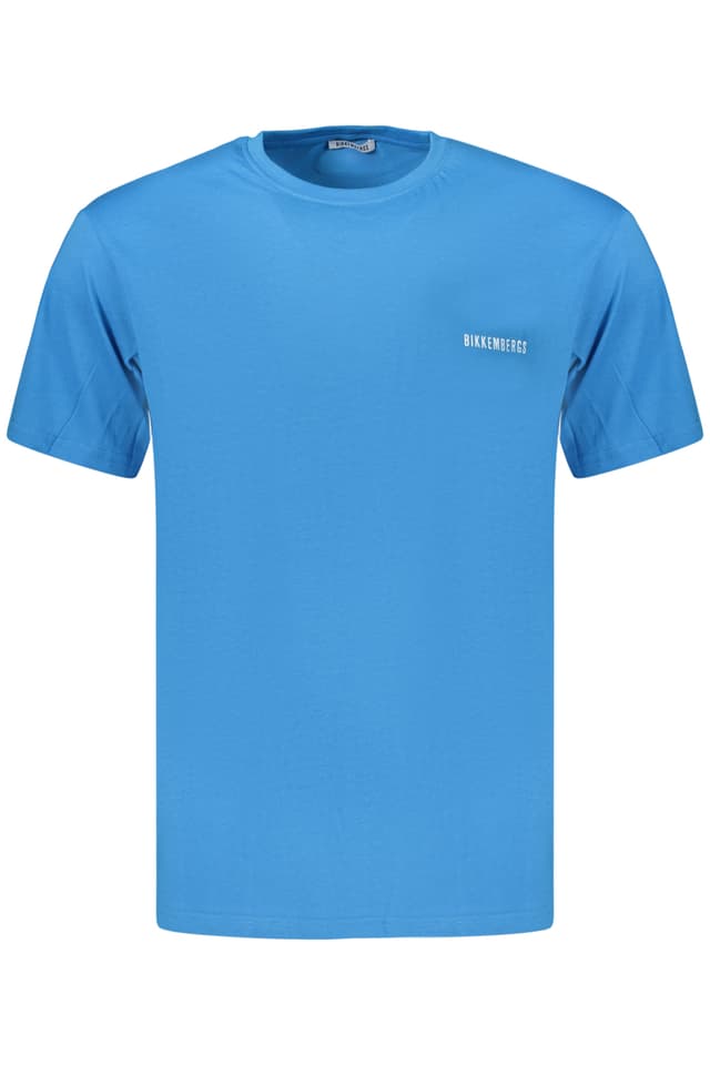МЪЖКА ТЕНИСКА С КЪС РЪКАВ BIKKEMBERGS, СИНЯ