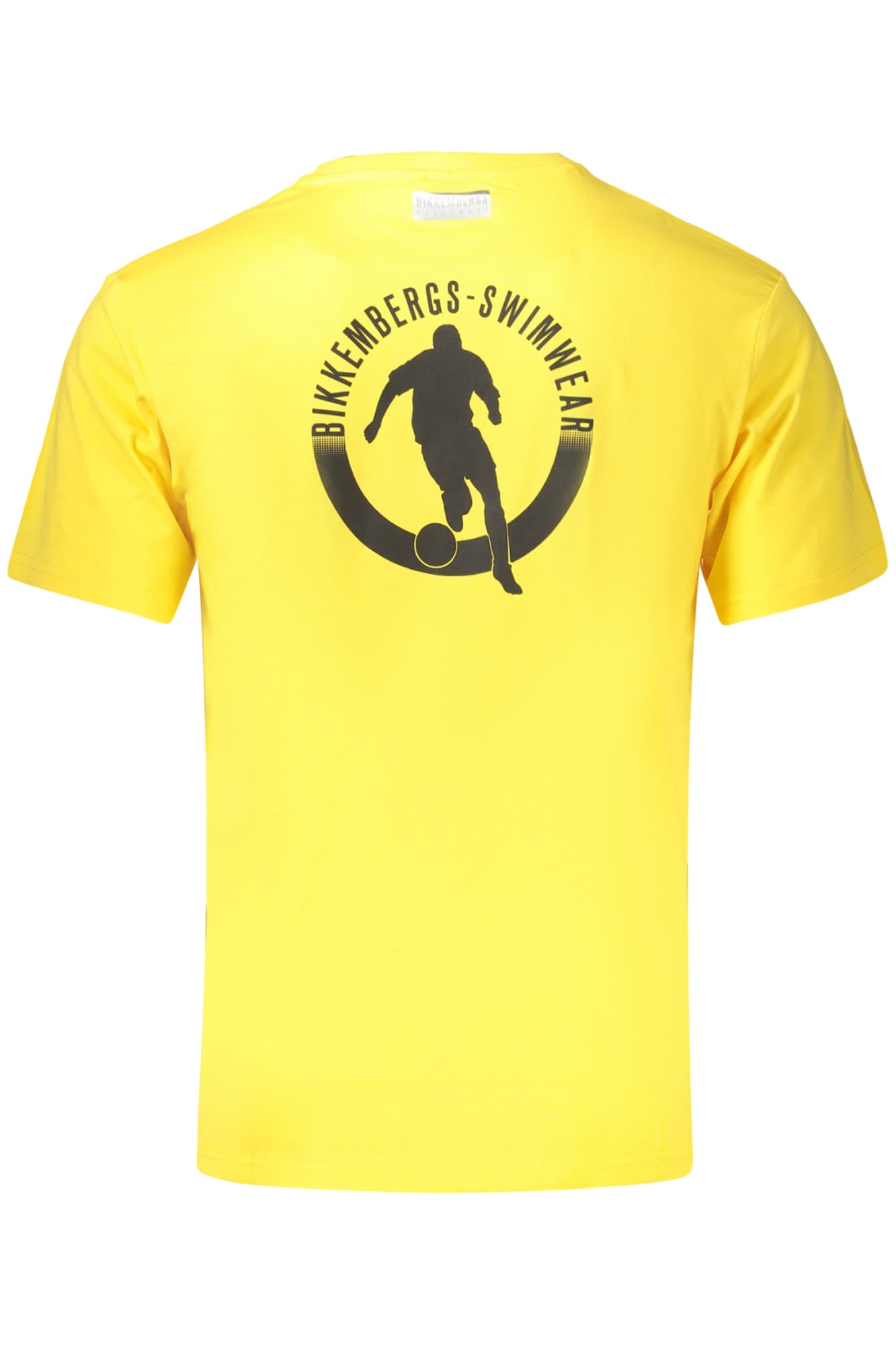 МЪЖКА ТЕНИСКА С КЪС РЪКАВ BIKKEMBERGS, ЖЪЛТА - BIKKEMBERGS