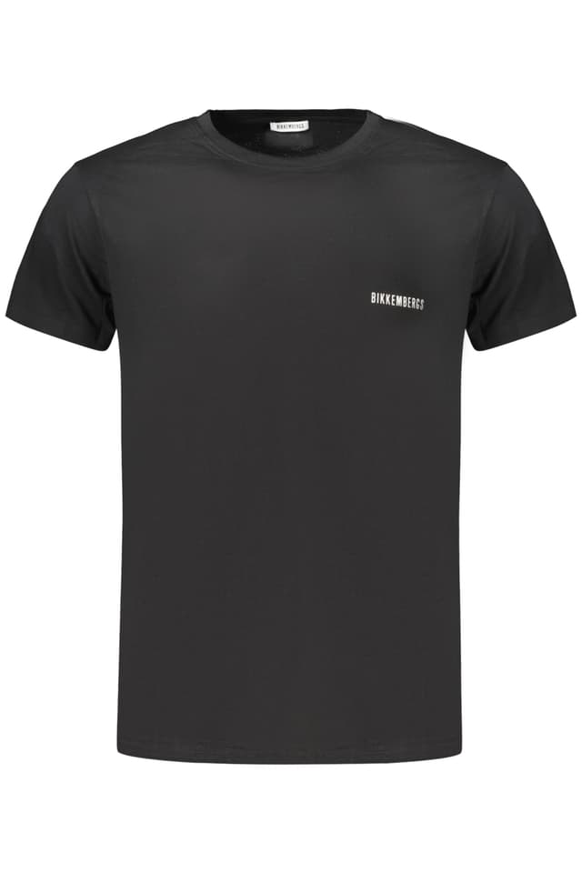 МЪЖКА ТЕНИСКА С КЪС РЪКАВ BIKKEMBERGS, ЧЕРНА