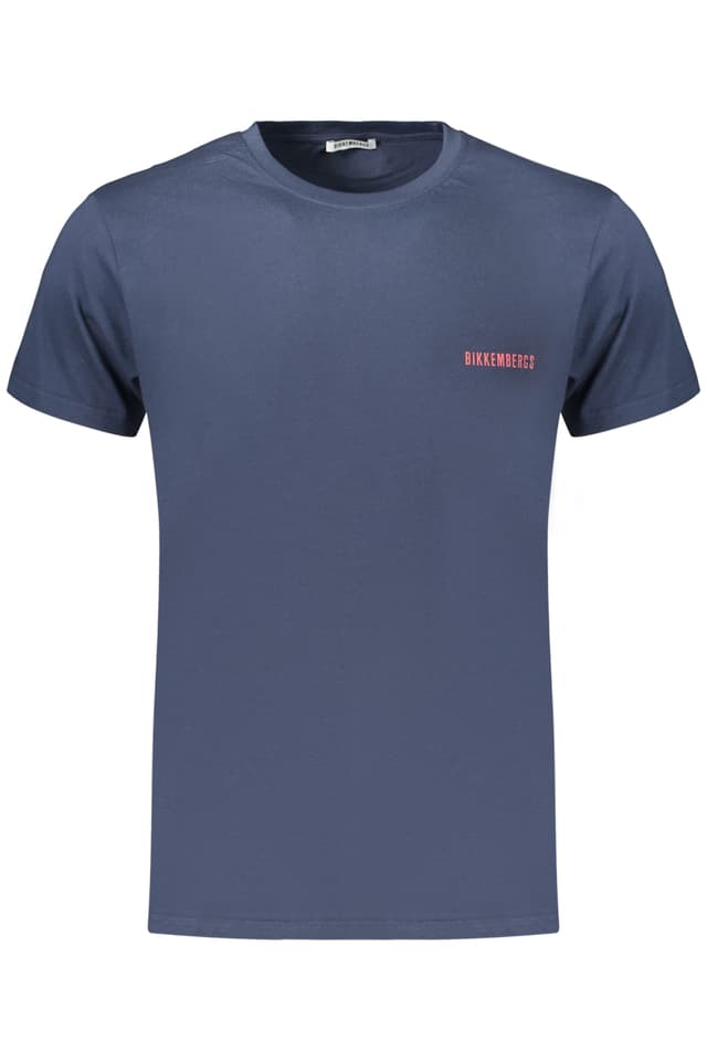 МЪЖКА ТЕНИСКА С КЪС РЪКАВ BIKKEMBERGS, СИНЯ