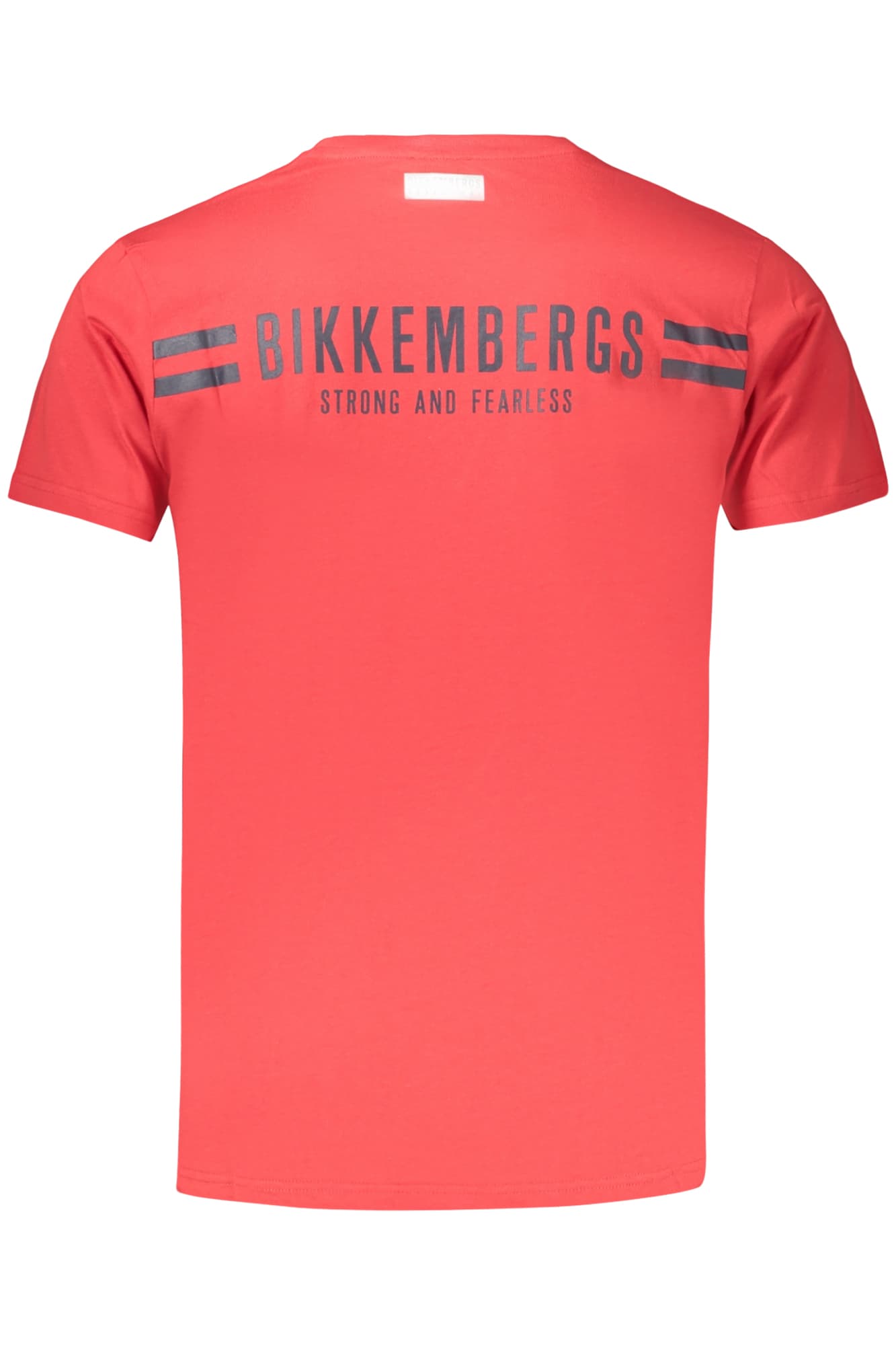 МЪЖКА ТЕНИСКА С КЪС РЪКАВ BIKKEMBERGS, ЧЕРВЕНА - BIKKEMBERGS