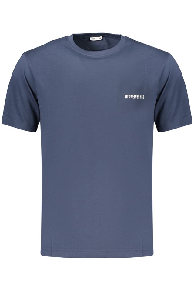 МЪЖКА ТЕНИСКА С КЪС РЪКАВ BIKKEMBERGS, СИНЯ