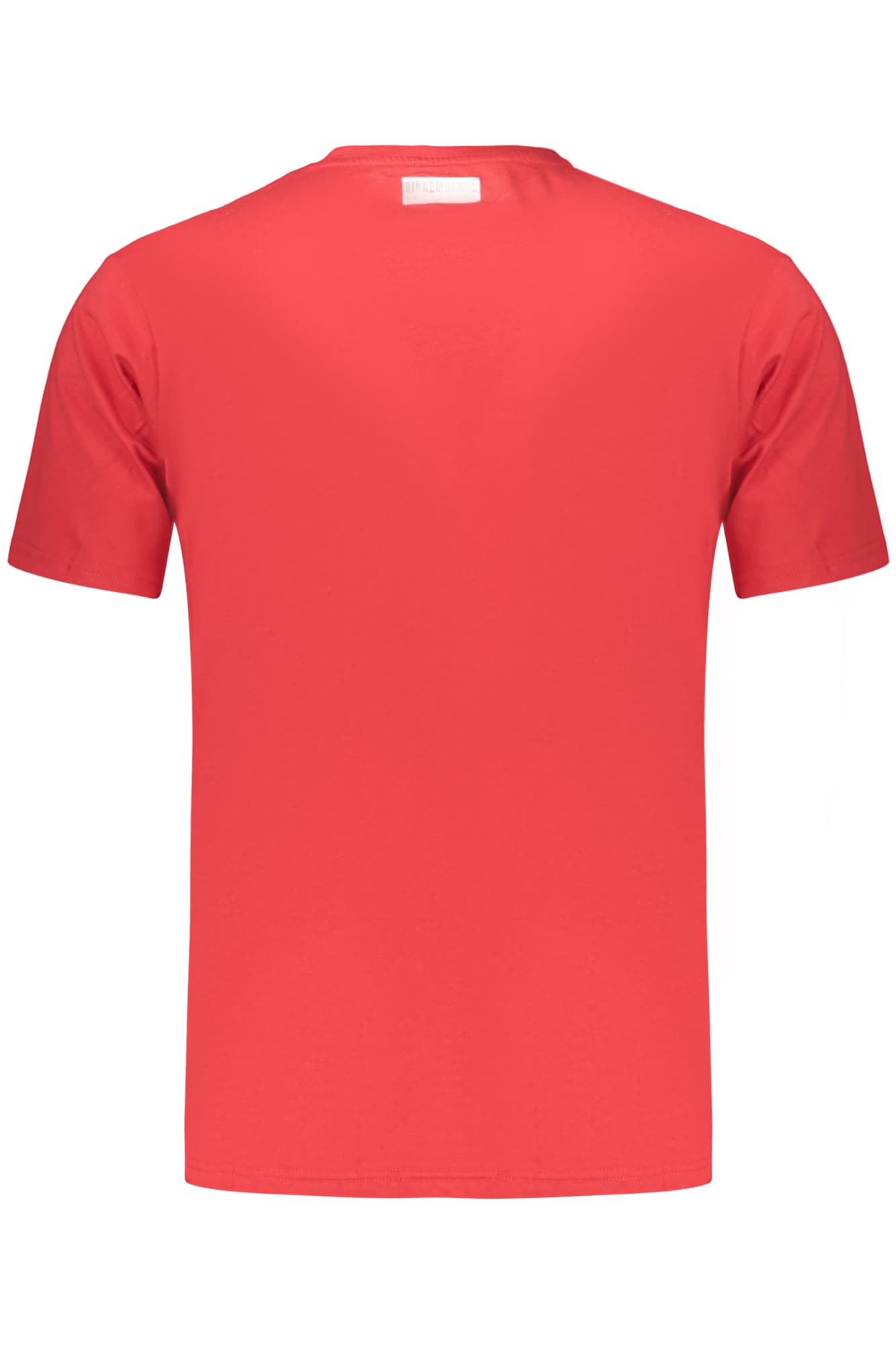 МЪЖКА ТЕНИСКА С КЪС РЪКАВ BIKKEMBERGS, ЧЕРВЕНА - BIKKEMBERGS