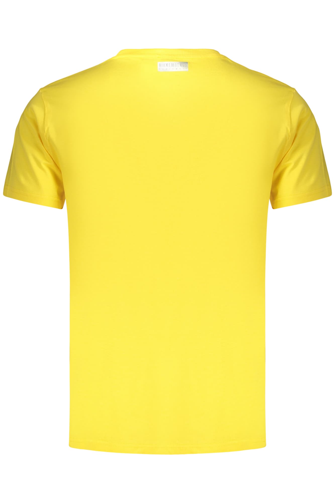 МЪЖКА ТЕНИСКА С КЪС РЪКАВ BIKKEMBERGS, ЖЪЛТА - BIKKEMBERGS