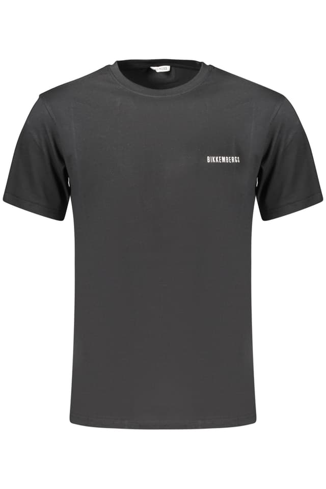 МЪЖКА ТЕНИСКА С КЪС РЪКАВ BIKKEMBERGS, ЧЕРНА