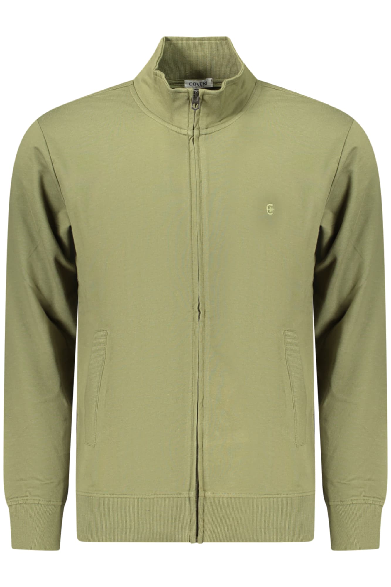 Мъжки суитшърт с цип COVERI MOVING, зелен - COVERI MOVING