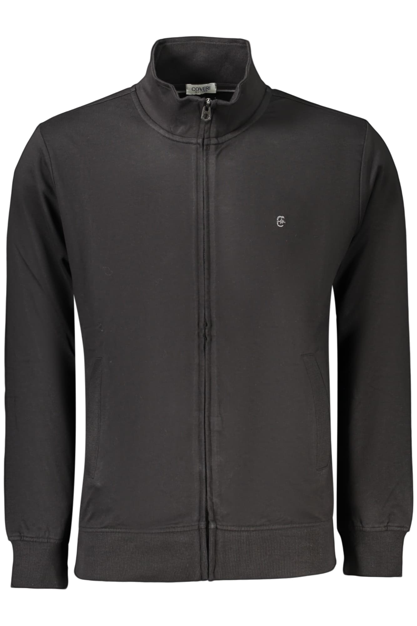Мъжки черен суитшърт с цип COVERI MOVING - COVERI MOVING