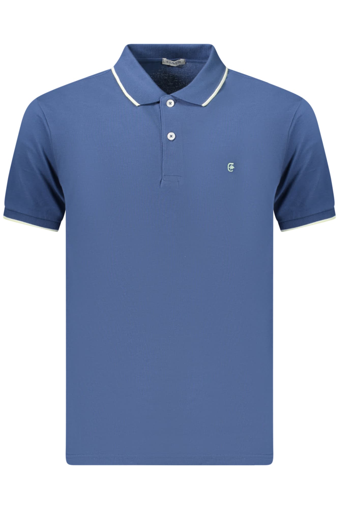 МЪЖКА ПОЛО БЛИЗА С КЪС РЪКАВ COVERI MOVING, СИНЯ - COVERI MOVING