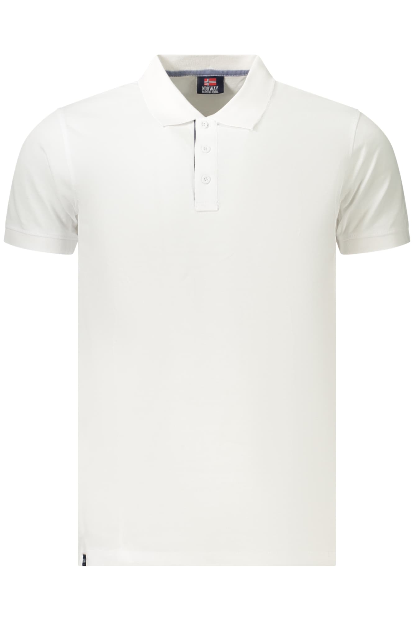 НОРВЕГИЯ 1963 МЪЖКА ПОЛО БЛИЗА С КЪС РЪКАВ, БЯЛА - NORWAY 1963