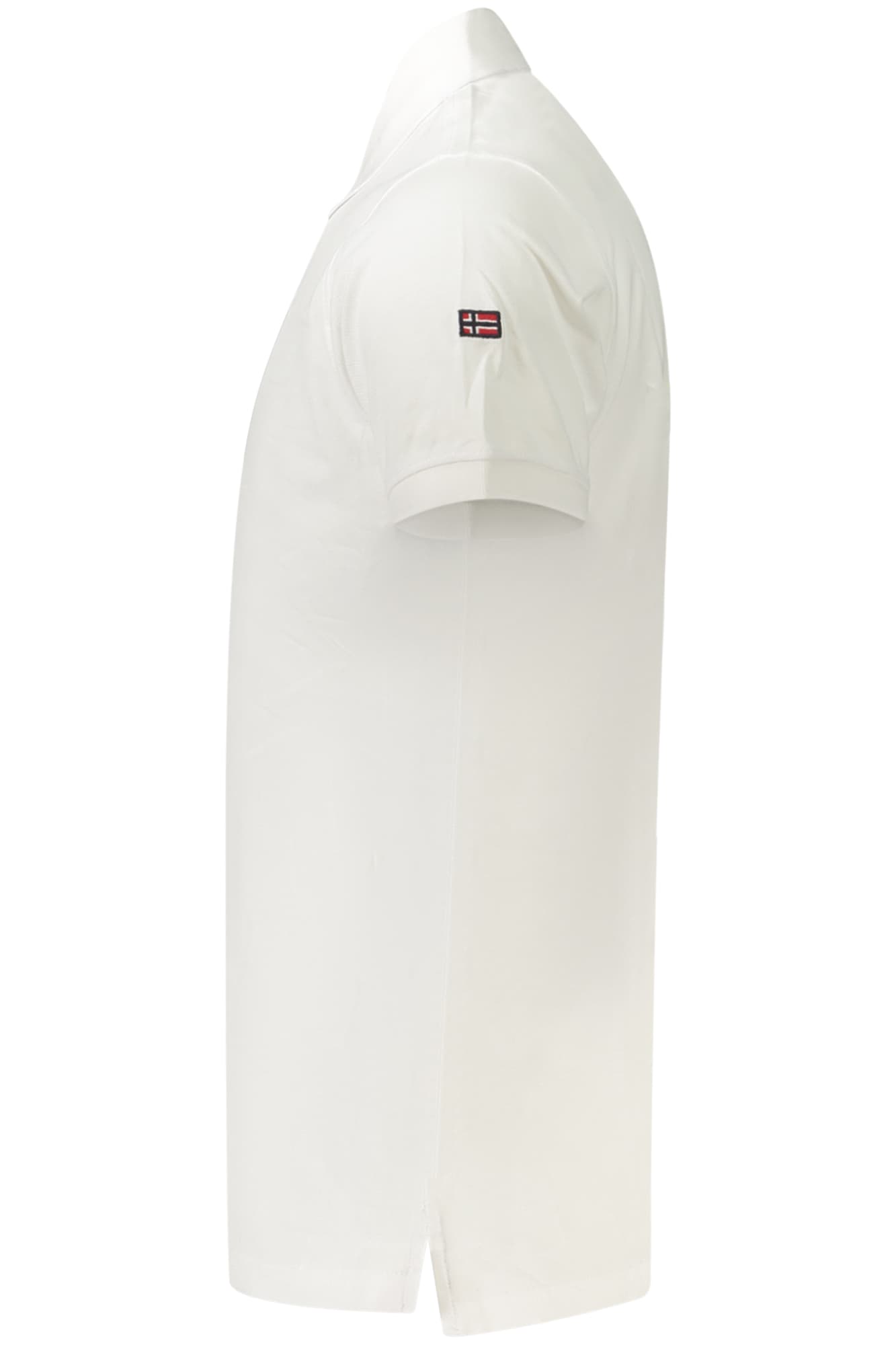 НОРВЕГИЯ 1963 МЪЖКА ПОЛО БЛИЗА С КЪС РЪКАВ, БЯЛА - NORWAY 1963