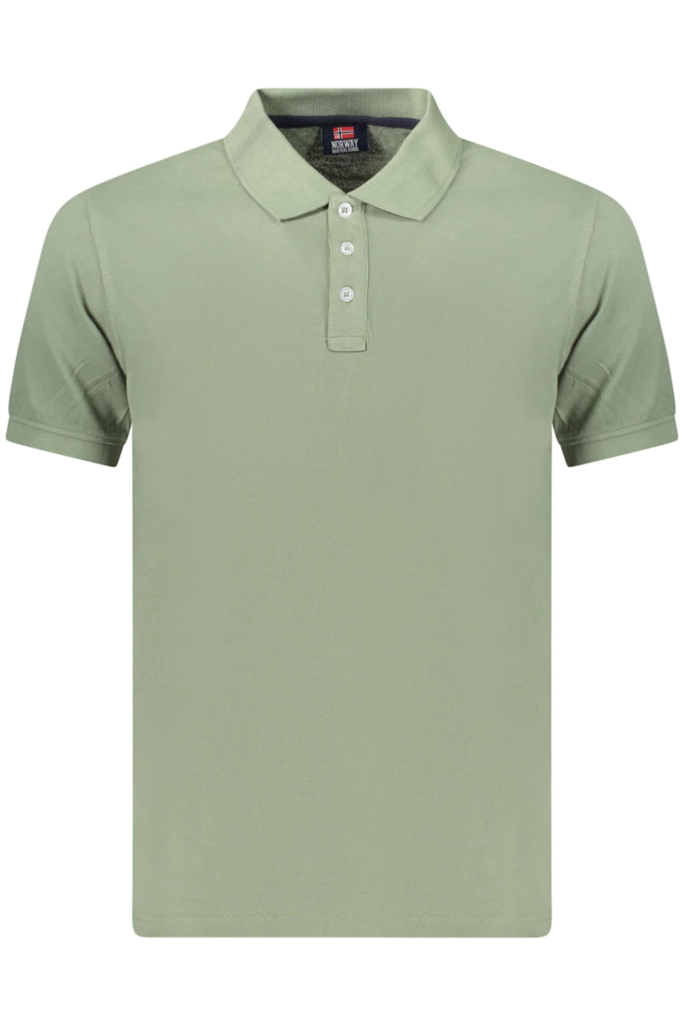 НОРВЕГИЯ 1963 МЪЖКА ПОЛО БЛИЗА С КЪС РЪКАВ, ЗЕЛЕНА - NORWAY 1963