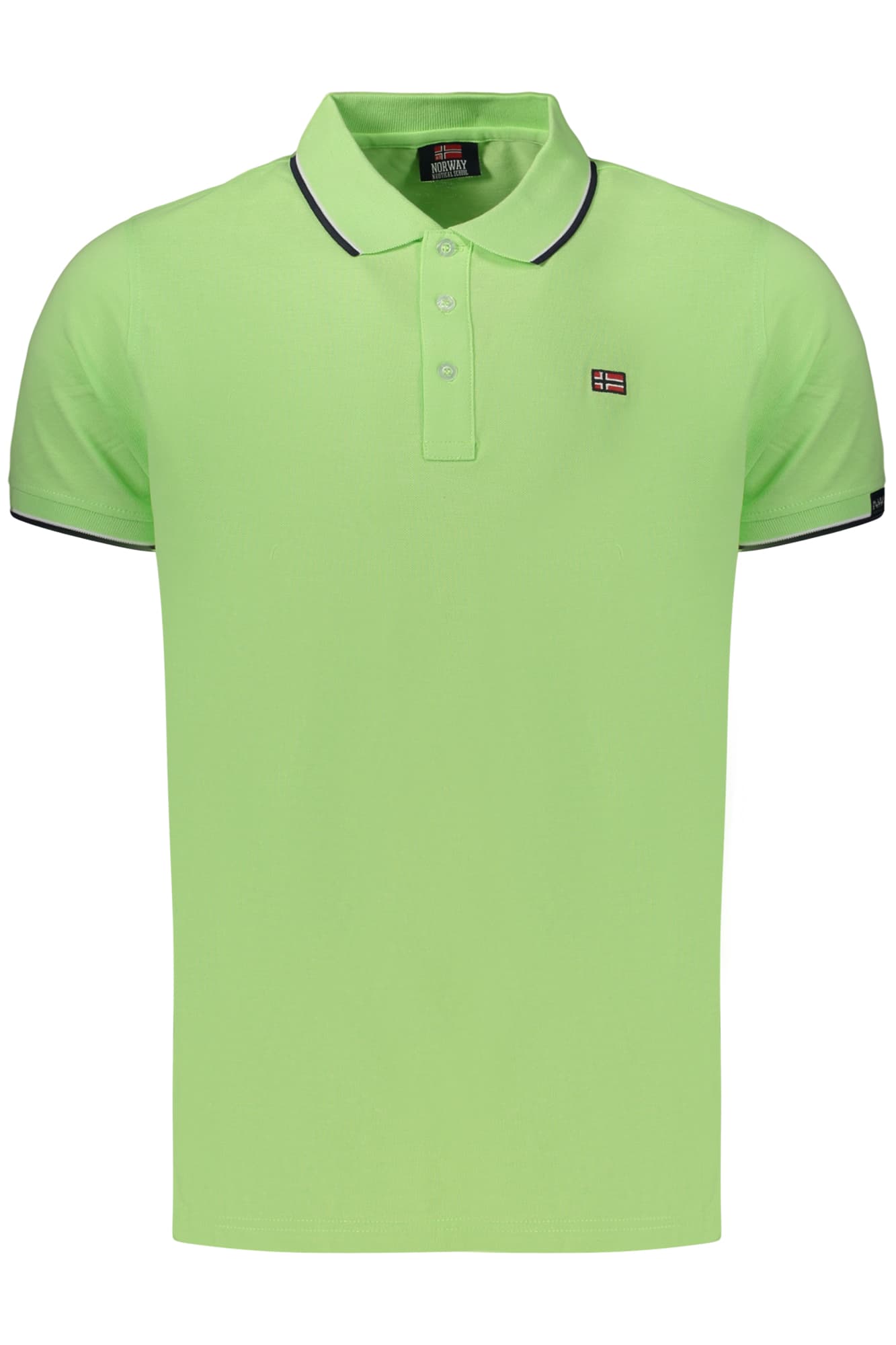 НОРВЕГИЯ 1963 МЪЖКА ПОЛО БЛИЗА С КЪС РЪКАВ, ЗЕЛЕНА - NORWAY 1963