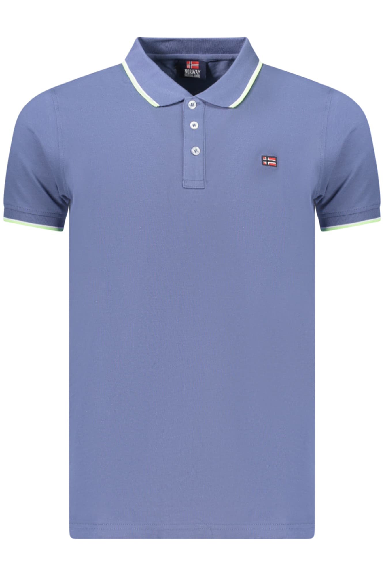 НОРВЕГИЯ 1963 МЪЖКА ПОЛО БЛИЗА С КЪС РЪКАВ, СИНЯ - NORWAY 1963