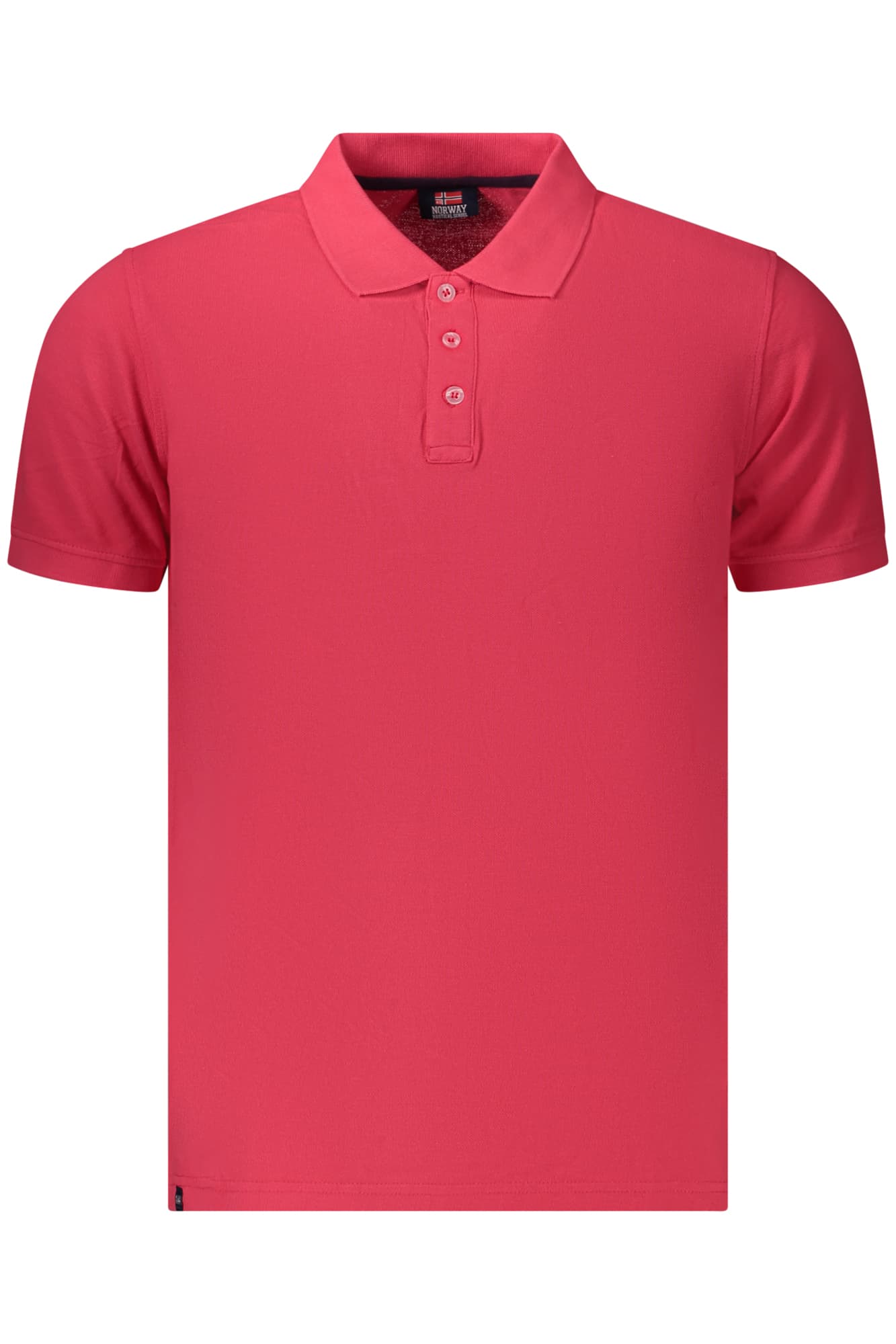 НОРВЕГИЯ 1963 МЪЖКА ПОЛО БЛИЗА С КЪС РЪКАВ, ЧЕРВЕНА - NORWAY 1963