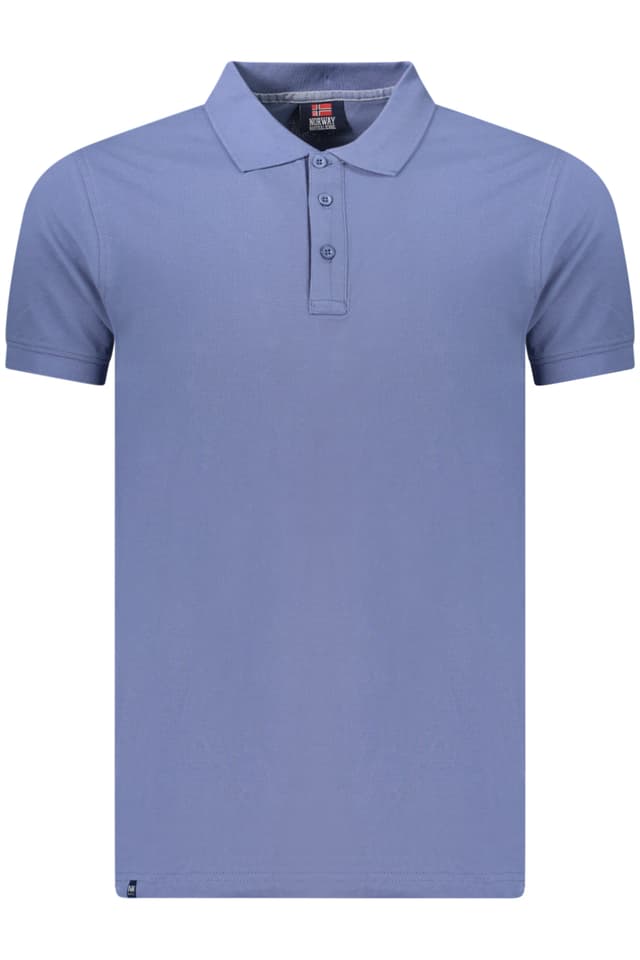 НОРВЕГИЯ 1963 МЪЖКА ПОЛО БЛИЗА С КЪС РЪКАВ, СИНЯ