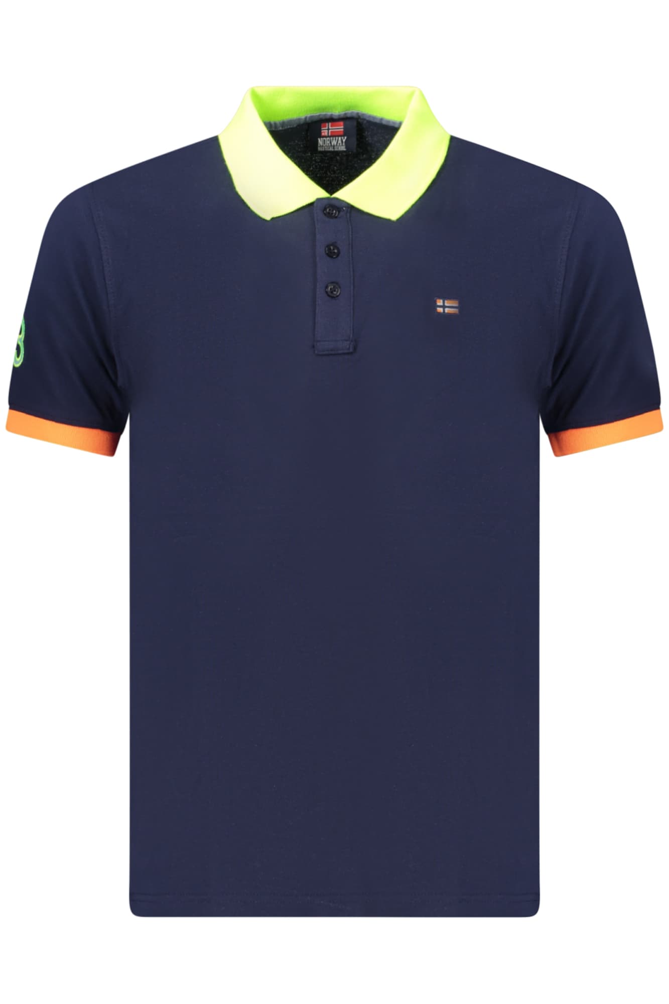 НОРВЕГИЯ 1963 МЪЖКА ПОЛО БЛИЗА С КЪС РЪКАВ, СИНЯ - NORWAY 1963