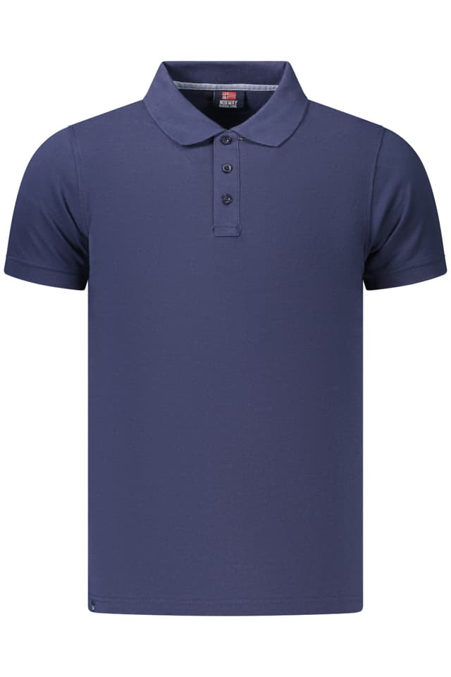 НОРВЕГИЯ 1963 МЪЖКА ПОЛО БЛИЗА С КЪС РЪКАВ, СИНЯ