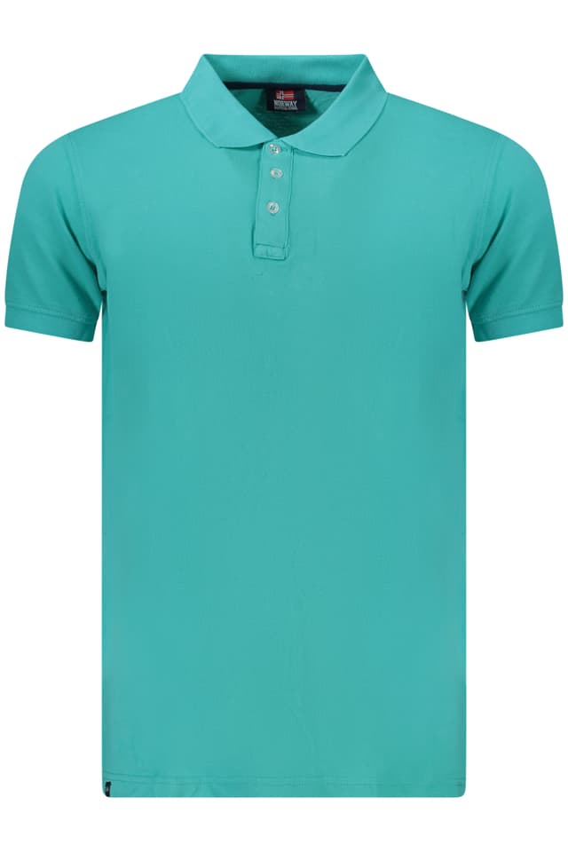 НОРВЕГИЯ 1963 МЪЖКА ПОЛО БЛИЗА С КЪС РЪКАВ, СИНЯ