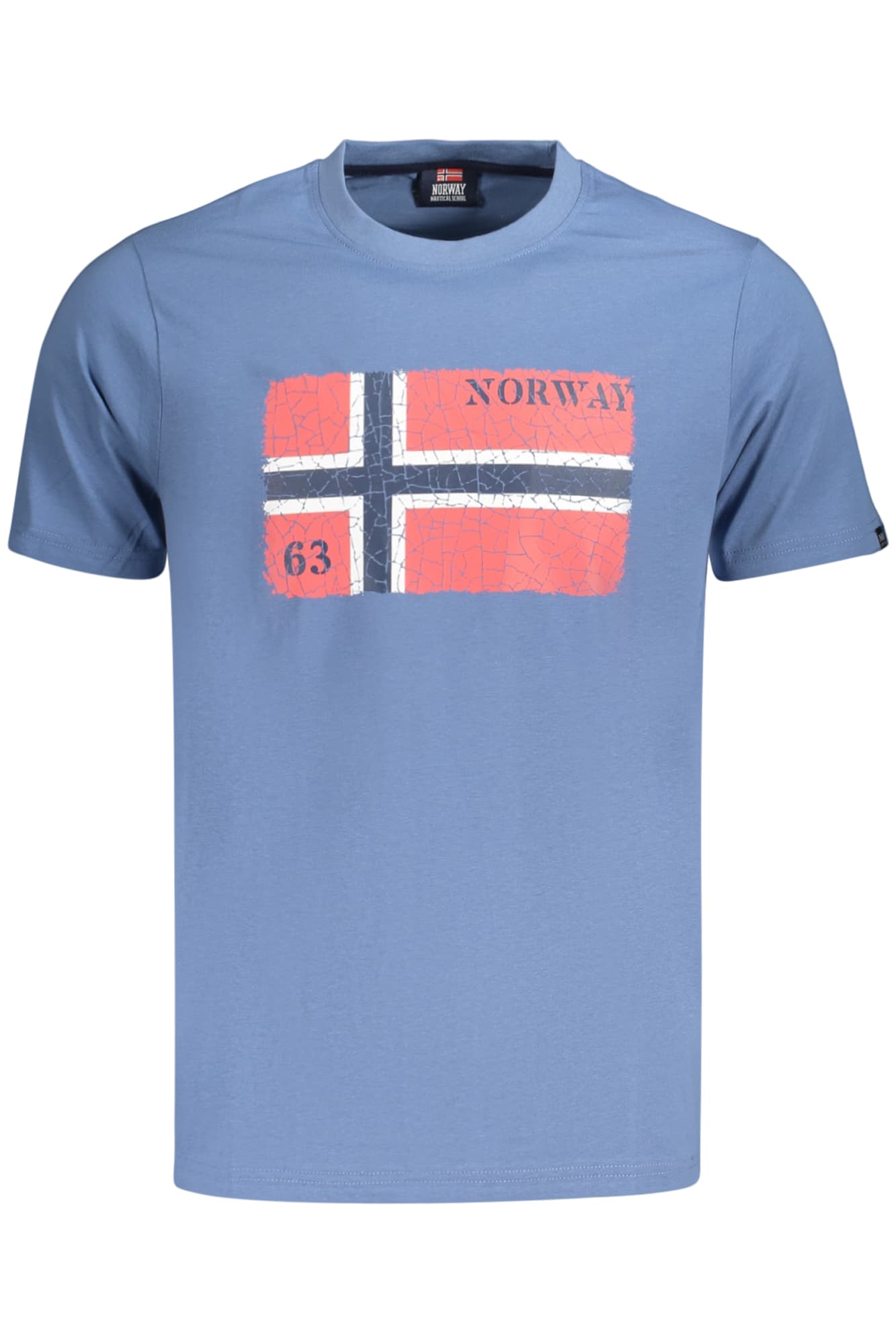 НОРВЕГИЯ 1963 МЪЖКА ТЕНИСКА С КЪС РЪКАВ, СИНЯ - NORWAY 1963