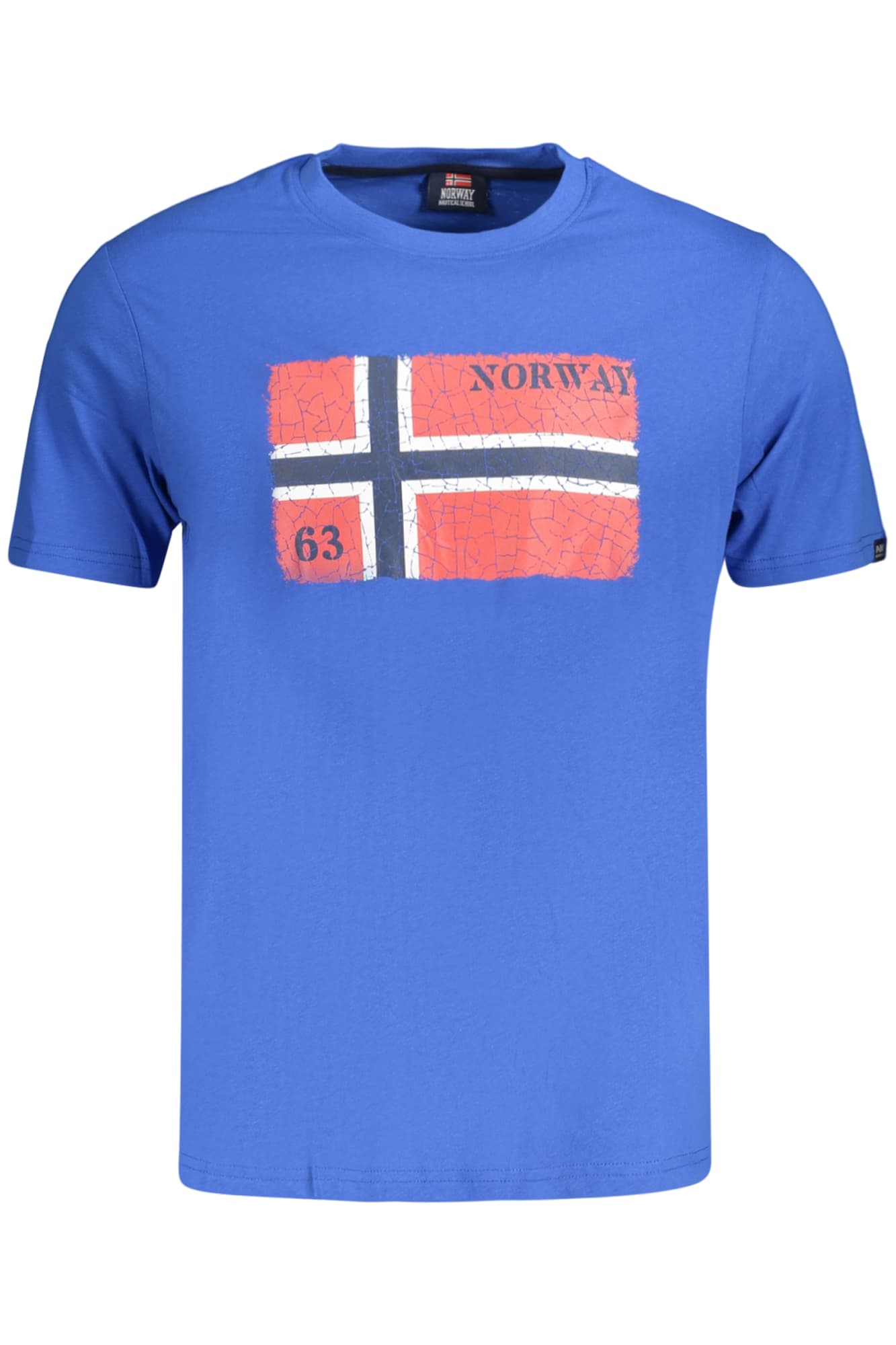 НОРВЕГИЯ 1963 МЪЖКА ТЕНИСКА С КЪС РЪКАВ, СИНЯ - NORWAY 1963