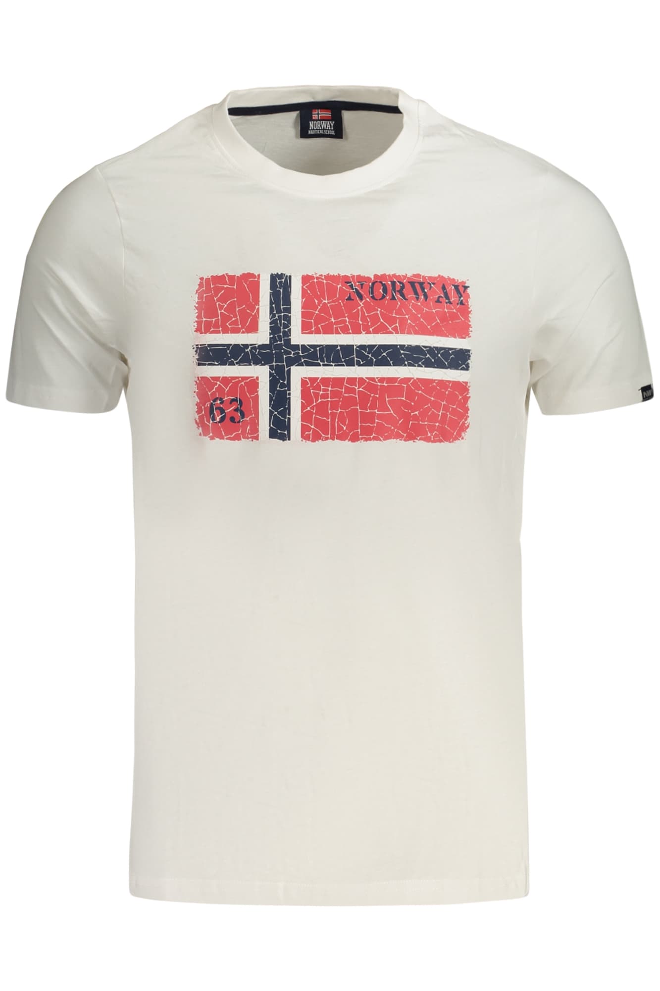 НОРВЕГИЯ 1963 МЪЖКА ТЕНИСКА С КЪС РЪКАВ, БЯЛА - NORWAY 1963