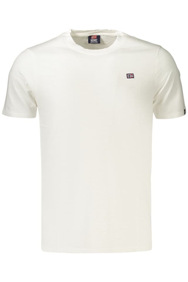 НОРВЕГИЯ 1963 МЪЖКА ТЕНИСКА С КЪС РЪКАВ, БЯЛА