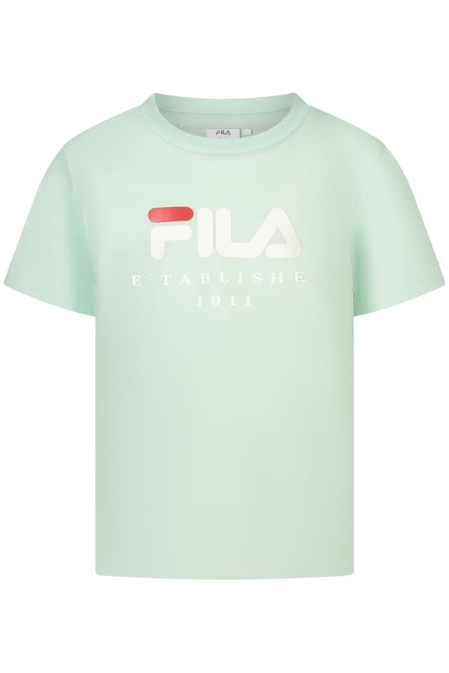 Тениска FILA с къс ръкав за момичета, зелена