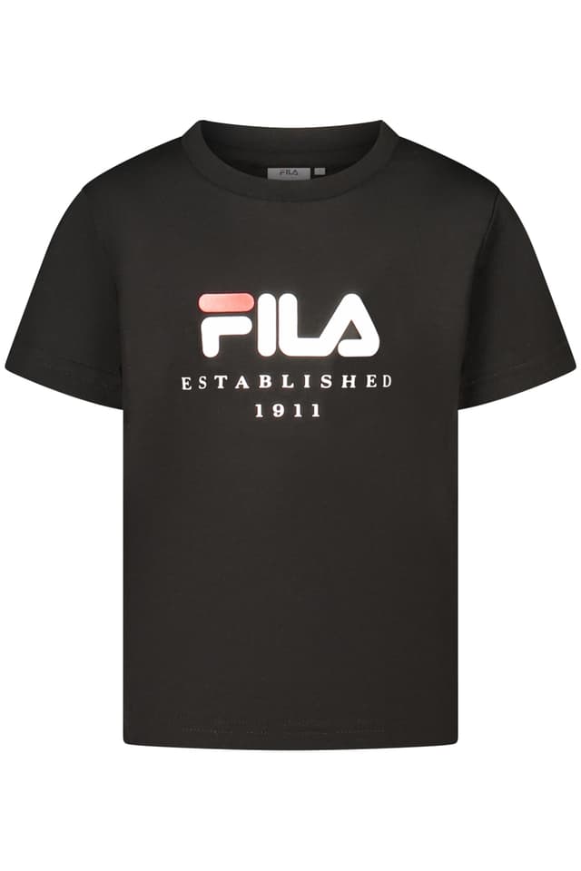 Тениска FILA с къс ръкав за момичета, черна