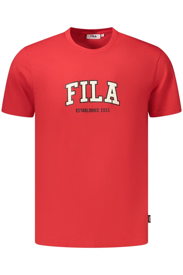 МЪЖКА ТЕНИСКА С КЪС РЪКАВ FILA, ЧЕРВЕНА
