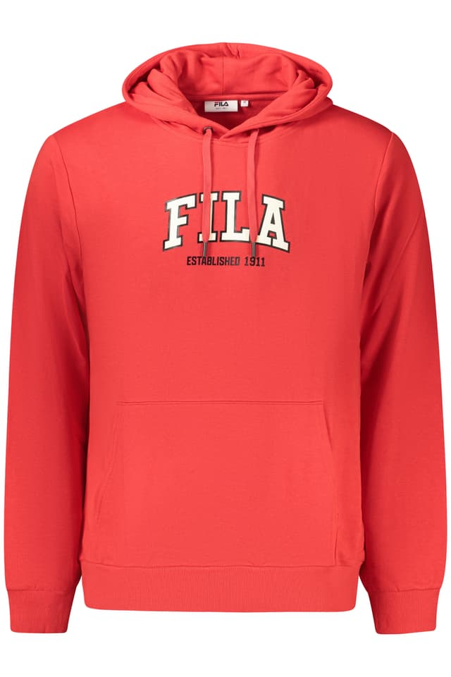 Мъжки суитшърт с цип FILA, червен