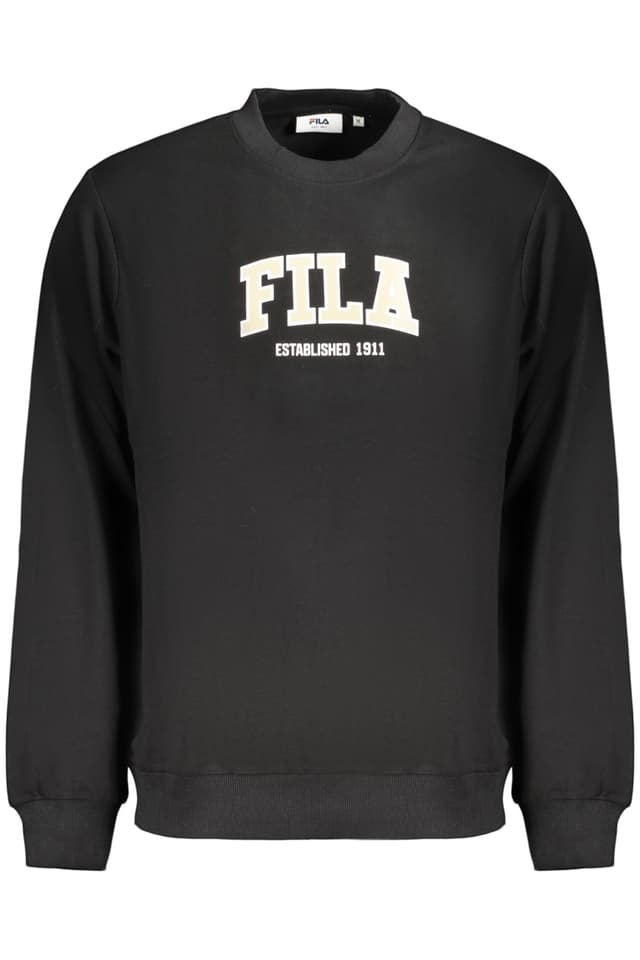 Мъжки черен суитшърт с цип FILA